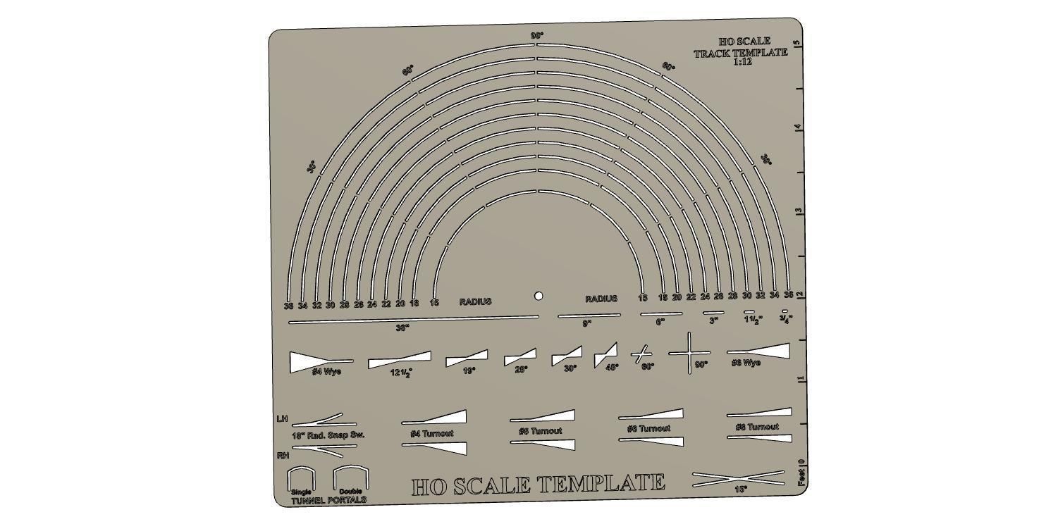 Free Printable Ho Scale Track Templates Printable Templates Free